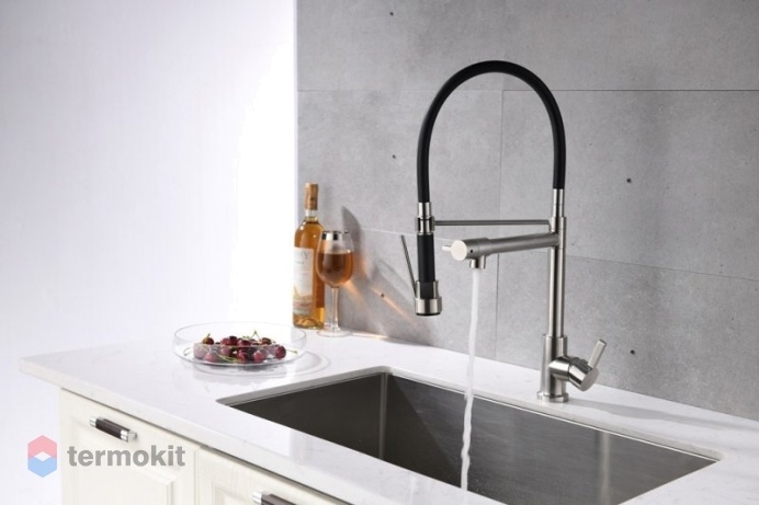 Смеситель для кухни BelBagno сатин BB-LAM50-IN