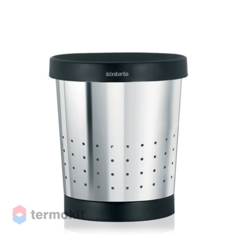 Коническая корзина для бумаг Brabantia 5 л стальной полированый 364280