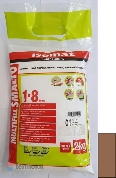 Затирка Isomat Multifill Smalto 1-8 Марун 20 (2 кг)