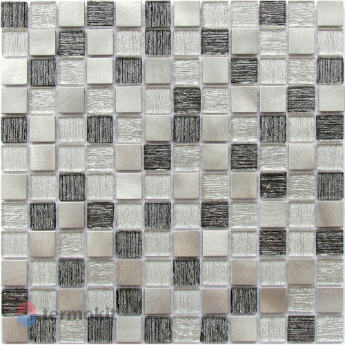 Стеклянная Мозаика Bonaparte Trend Silver (4x23x23) 30x30