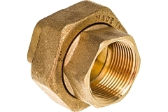 Elsen Сгон американка прямой ВВ 1 1/4", 1 1/4" латунь с плоским уплотнением