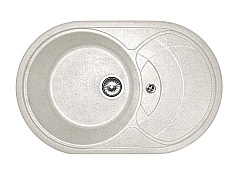 Мойка для кухни AquaGranitEx M-18S белый M-18S (331)