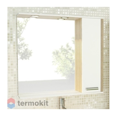 Зеркальный шкаф Comforty Тулуза-90 подвесной сосна лоредо 00003132228