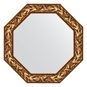 Зеркало с фацетом в багетной раме EVOFORM OCTAGON 79 византия золото BY 3831