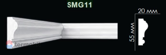 Молдинг Artpole гладкий SMG11