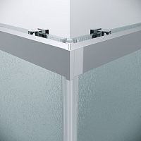 Душевой уголок Grossman Cosmo 1950x800x800 (стекло шиншилла) хром 300.K33.02.8080.10.02