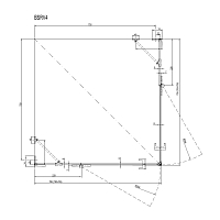 Душевой уголок Ravak Brilliant BSRV4 1950x800x800 хром 1UV44A00Z1