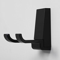 Крючок двойной WasserKRAFT Abens черный матовый K-3223D