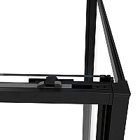 Душевой уголок Vincea Slim Soft 2000x1500x900 черный VSR-1SS9015CLB