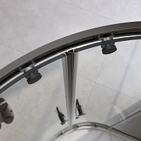 Душевой уголок Cezares Relax 304 2000x900x900 оружейная сталь RELAX-304-R-2-90-C-GM