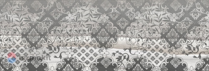 Керамическая плитка Laparet Grace Fancy Декор серый 20х60