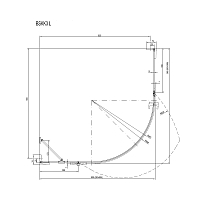 Душевой уголок Ravak Brilliant BSKK3 1950x1000x1000 L хром 3ULAAA00Y1