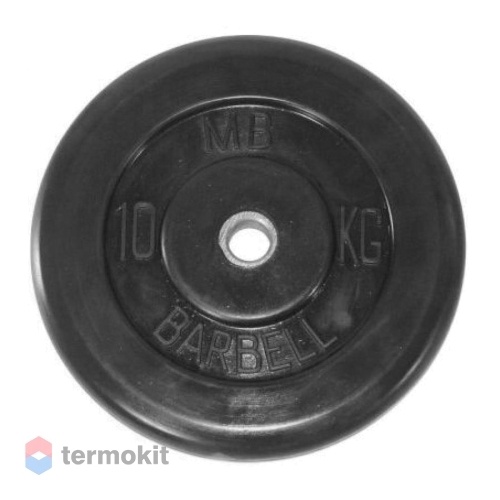 Диск обрезиненный MB Barbell 31 мм, 10 кг MB-PltB31-10