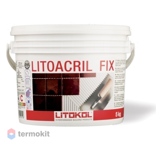 Клей Litokol Litoacril Fix белый 5кг