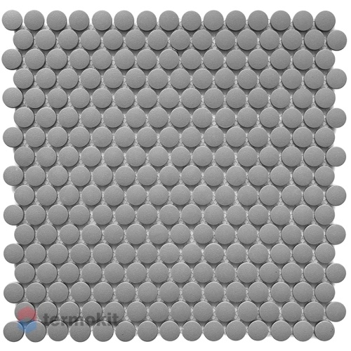 Керамическая Мозаика Starmosaic Penny Round Dark Grey Antislip (JNK82021) 31,5х30,9х6