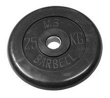 Диск обрезиненный MB Barbell 51 мм, 25 кг MB-PltB51-25