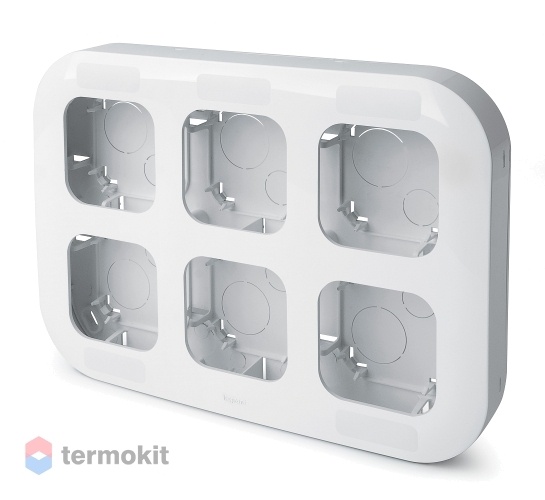 Рамка 6 постов Legrand Quteo Легранд Кутео белый 782296
