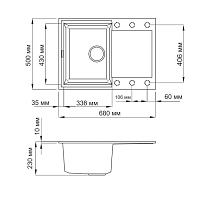 Мойка для кухни Omoikiri Sakaime 68-BL 4993108