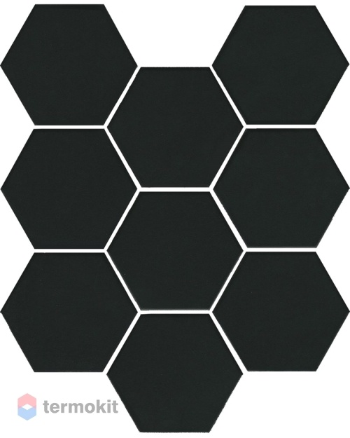 Керамическая плитка Kerama Marazzi Кальсада SG1008N черный натуральный 10,4х12