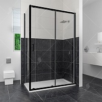 Душевой уголок RGW Classic CL-48B 1850х1200х800 (CL-14B + Z-050-1B) черный 32094882-014