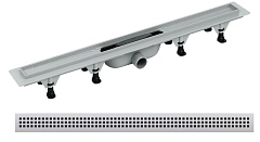 Дренажный канал PlastBrno с решеткой из нержавеющей стали (тип.1) 855 мм SZE1850