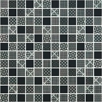 Мозаика Стеклянная Vidrepur Mos. Born Black (на сетке) 31,7x31,7