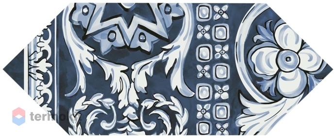 Керамическая плитка Kerama Marazzi Алмаш HGD/A513/35000 декор 2 синий глянцевый 14х34