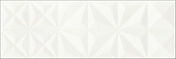 Керамическая плитка Mei Pret a Porte White Magic Squares Structure (O-WHM-WTU051) Настенная 25x75