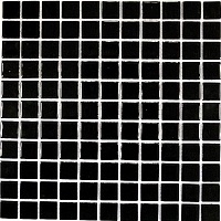 Стеклянная Мозаика Bonaparte Black glass (4x25x25) 30x30