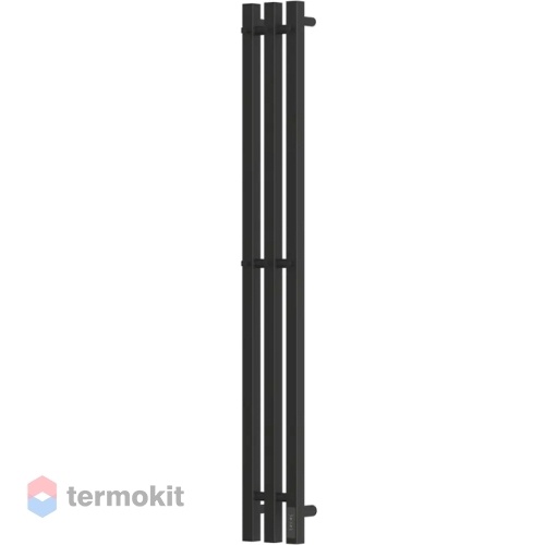 Электрический полотенцесушитель Point Серии Гермес П3 120x1200 диммер справа, черный PN13822B