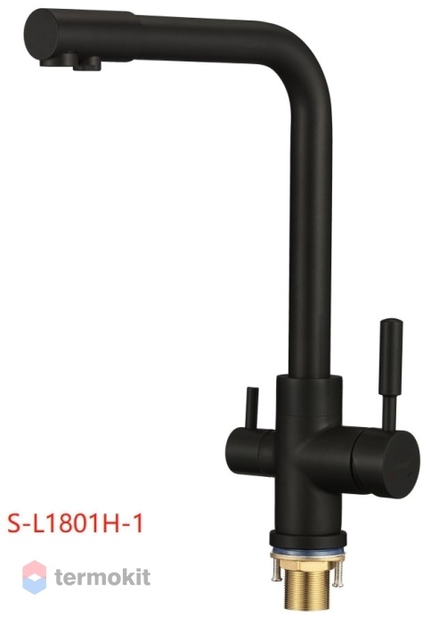 Смеситель для кухни Savol черный S-L1801H-1