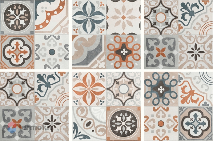 Керамическая плитка Geotiles Passage Mix напольная 45x45