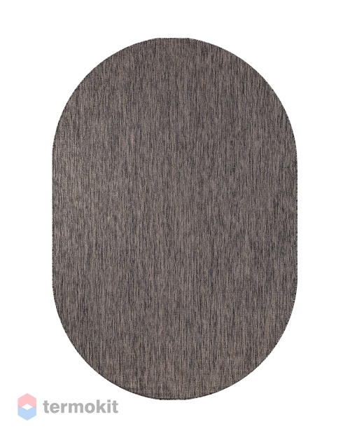 Ковёр Merinos Vegas 80x150 овальный тёмно-серый S112