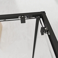 Душевой уголок Veconi Evo 300 B 1950x800x800 (тонированное стекло) черный матовый E3-B-8080-12-C9