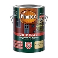 Pinotex Original, кроющая противогрибковая пропитка для защиты древесины с воском,база BС,2,5 л