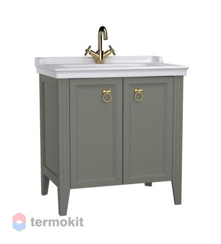 Тумба с раковиной Vitra Valarte напольная 80 62154 серый матовый