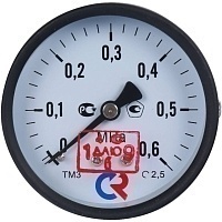 РОСМА Манометр ТМ-310Т.00 (0-0,6 MPa) G1/4 63мм, общетехнический, осевое присоединение, КТ2,5.