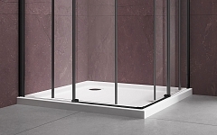 Душевой уголок Vincea Dice 2000x900x900 черный VSS-4D900CLB