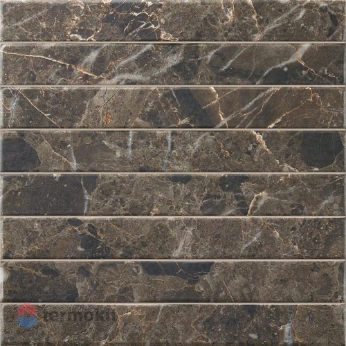 Керамическая плитка La Platera Capri Brick Black настенная 35x35