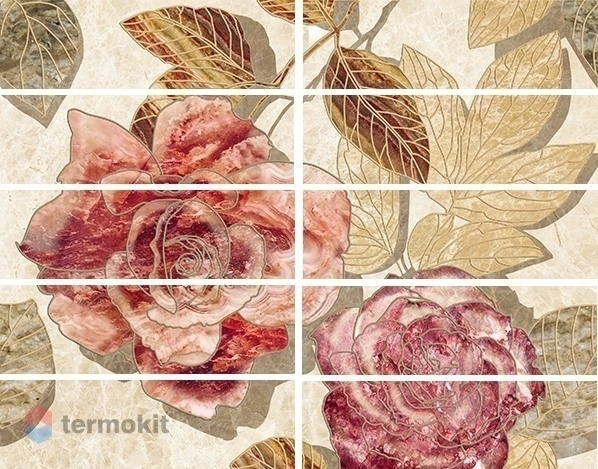 Керамическая плитка Ceramica Classic Illyria flowers Бордюр 7,5x25