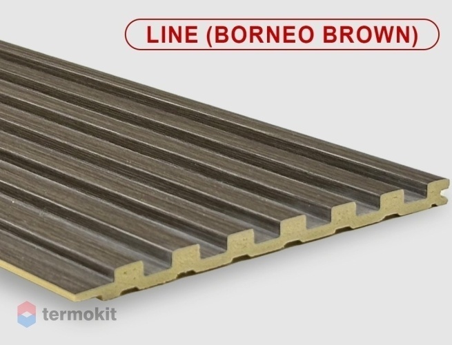Стеновые панели Bonaparte Line borneo brown