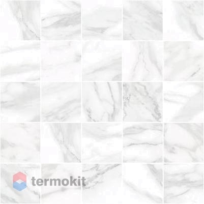 Керамическая плитка Laparet Olimpus Декор мозаичный белый MM34037 25х25