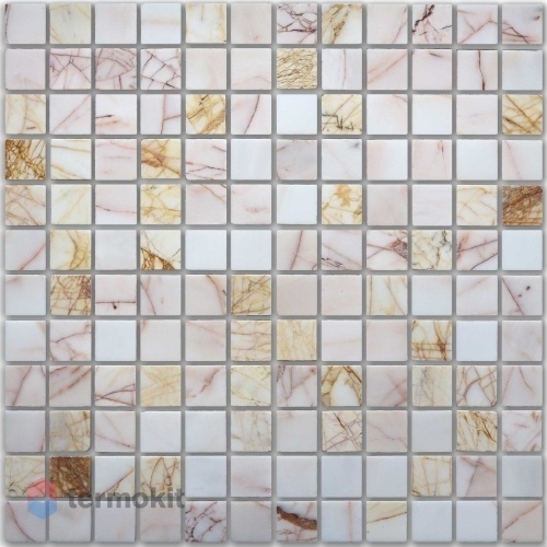 Мозаика Caramelle Mosaic Pietrine 7mm Ragno Rosso Pol (2,3x2,3) 29,8x29,8