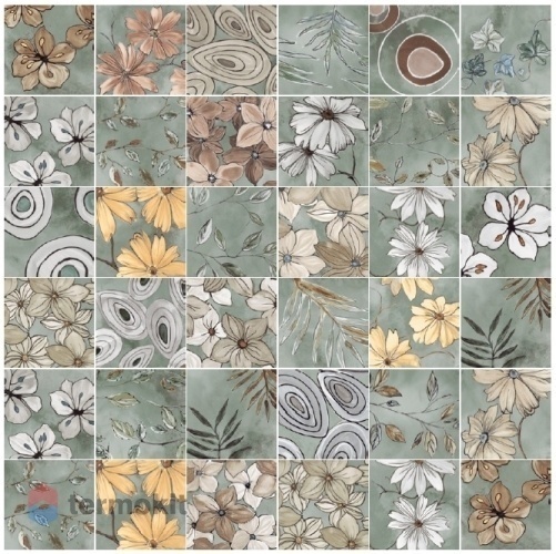 Керамогранит Elios Emotion Surprise Green luc matt 20x20