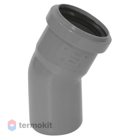 TEBO Отвод серый 110x15
