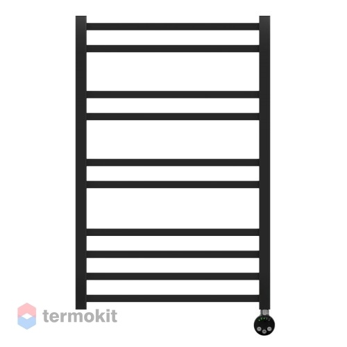 Электрический полотенцесушитель Lemark Bellario П10 500x800, левый/правый, черный LM68810EBL