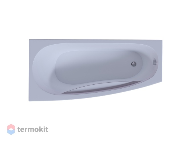 Акриловая ванна Акватек Пандора 1600х750 с фронтальной панелью, вклееный каркас PAN160-0000065
