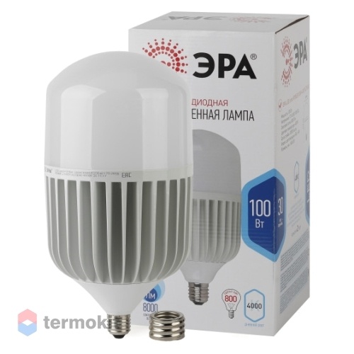 Лампа светодиодная ЭРА LED POWER T160-100W-4000-E27/E40 диод, колокол, 100Вт, нейтр, E27/E40