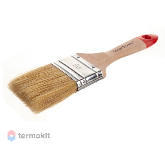 Color Expert Кисть для красок на водной основе, смешанная щетина, деревянная ручка (50мм)