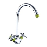 Смеситель для кухни DECOROOM DR51 хром DR51028-Green